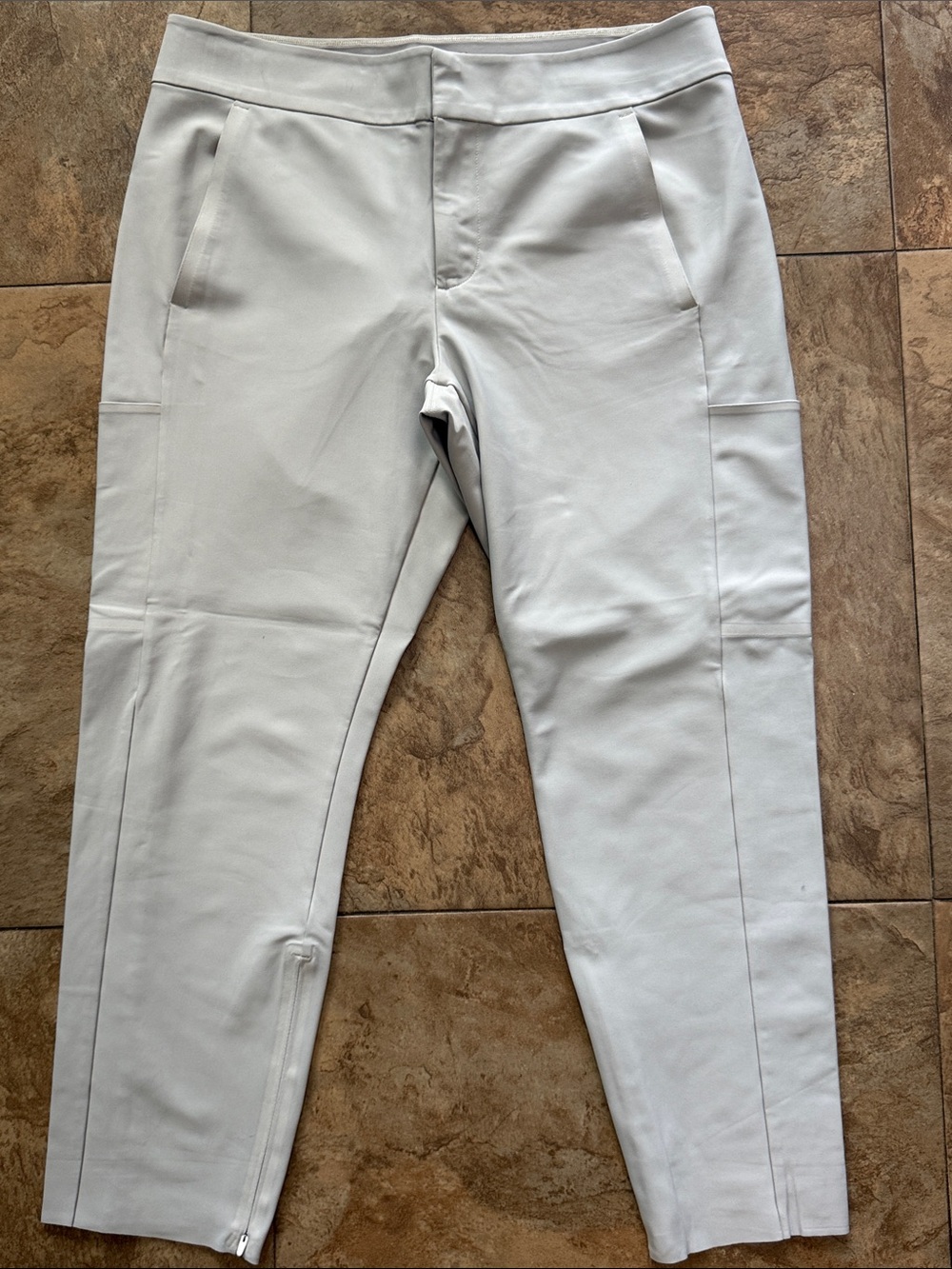 Athleta Stellar Trousers Light Gray 12P